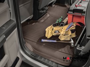 Volkswagen ID. Buzz Floor Liners - WeatherTech - 2nd Row - w/ 2nd Row Bench Seats - Cocoa Volkswagen ID. Buzz Floor Liners - WeatherTech - 2nd Row - w/ 2nd Row Bench Seats - Cocoa